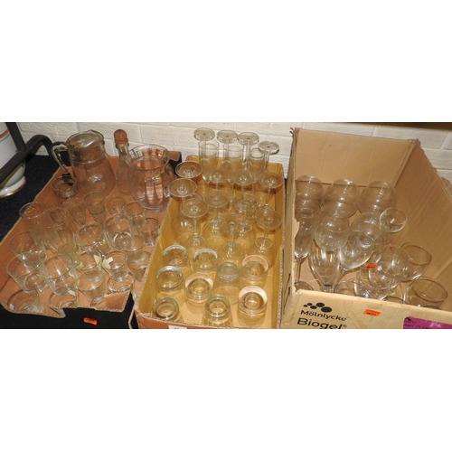 12 - Assorted household glassware (3 boxes)