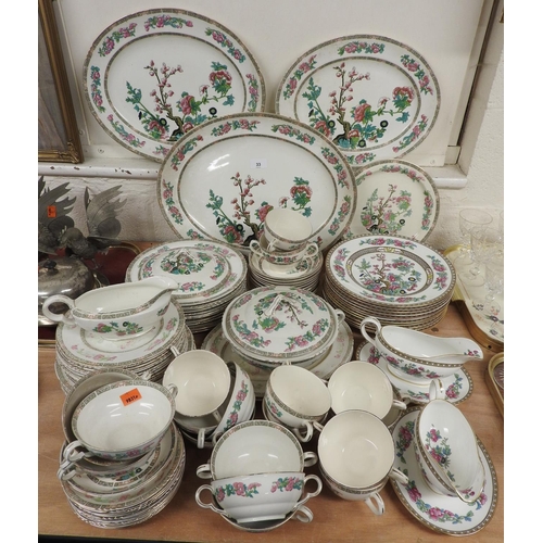 33 - Quantity of Indian Tree pattern dinner wares including Aynsley and Maddock & Sons