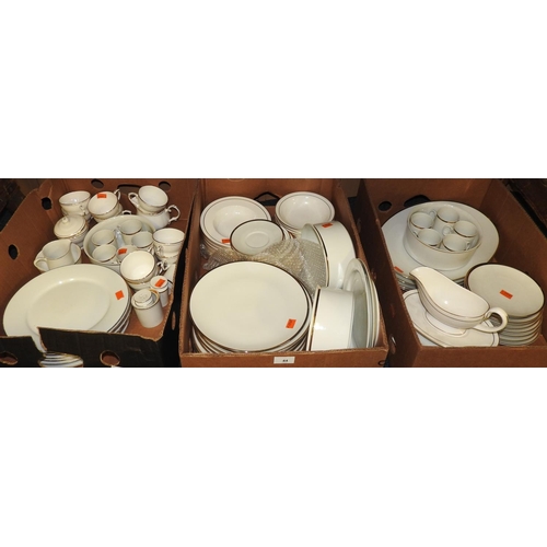 44 - Quantity of Thomas (Germany) gilt bordered white glazed dinner, coffee and tea wares (3 boxes)