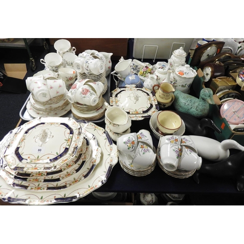 80 - Royal Albert Brigadoon pattern china tea wares, also Collingwood china tea wares, other decorative a... 