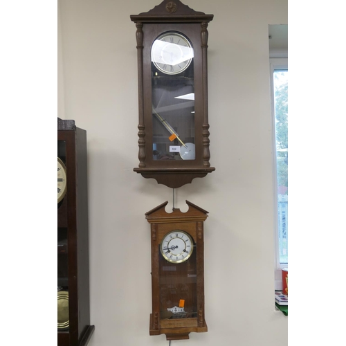 592 - Two chiming wall clocks