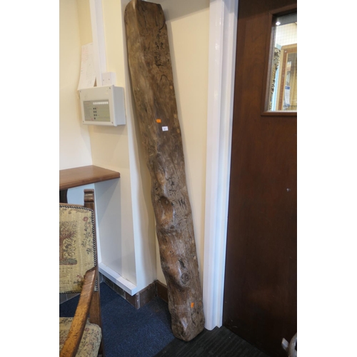 607 - Old oak beam, length 199cm, width 19cm, depth 14.5cm