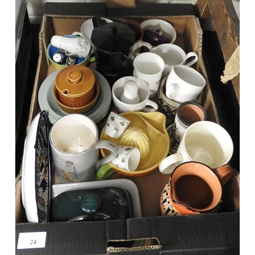 24 - Household ceramics (1 box)