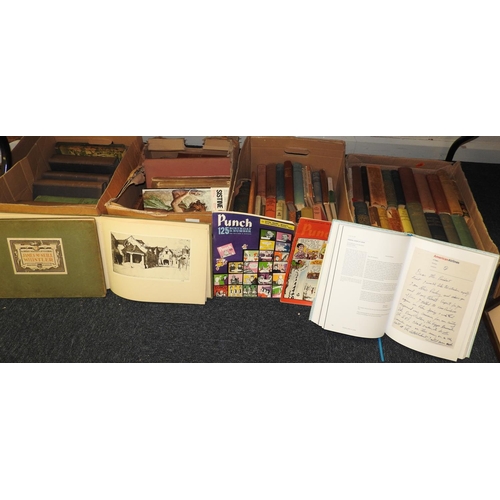 41 - Assorted Edwardian and later books including novels (4 boxes)