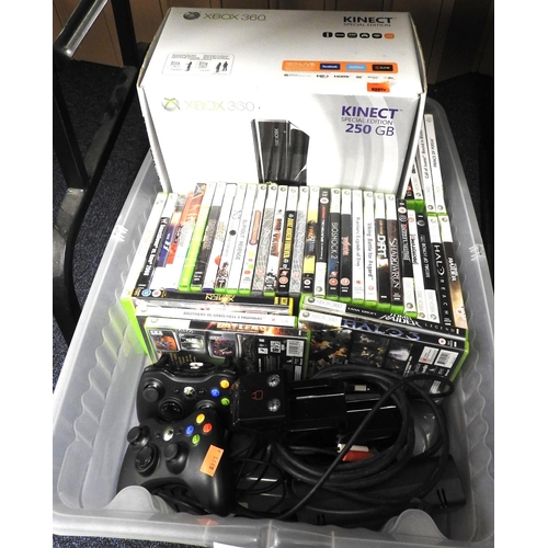 56 - X-Box 360 and a quantity of Xbox games etc