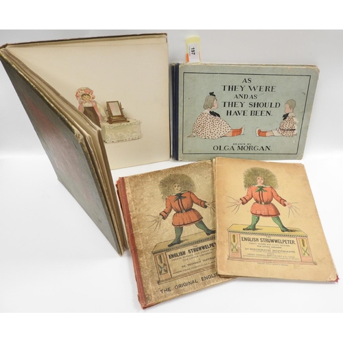 197 - 'The English Struwwelpeter', by Dr. Heinrich Hoffmann (2 Vols), also 'Queen Victoria's Dolls', and '... 