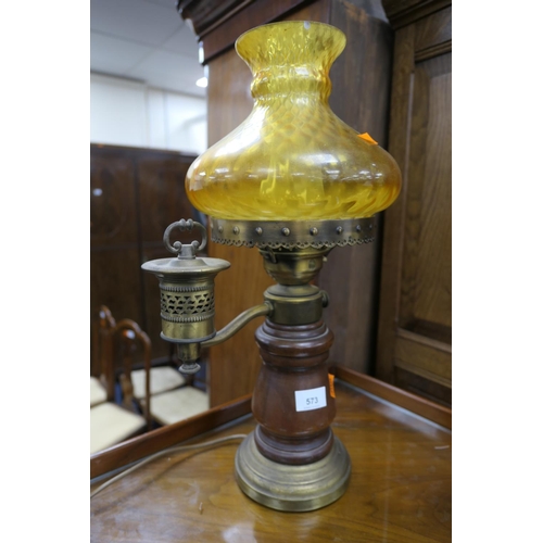 573 - Unusual continental style table lamp