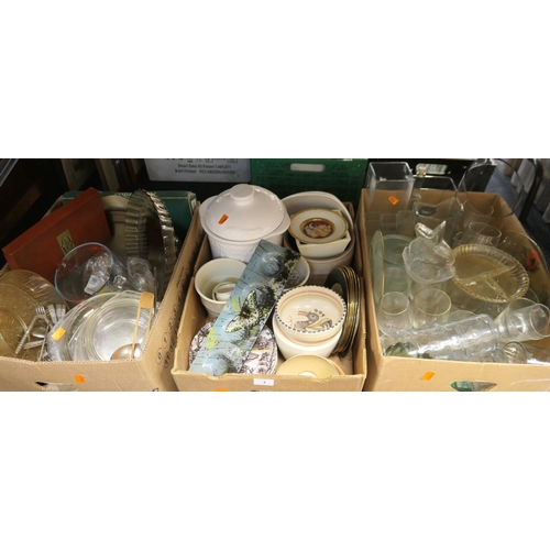 4 - Assortment of household ceramics and glassware (3 boxes)