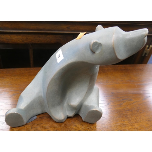 74 - Mexican pottery bear ornament