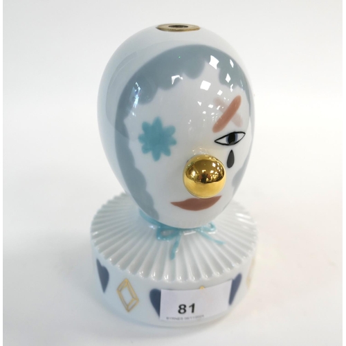 81 - Lladro 'Masquerade I' porcelain candleholder by Jaime Hayon