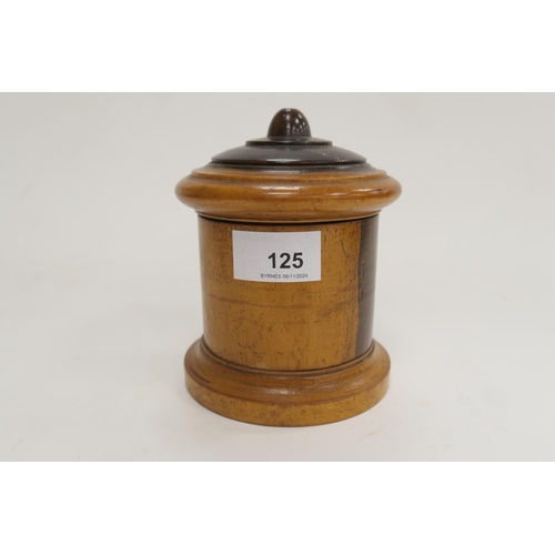 125 - 19th Century lignum vitae string box