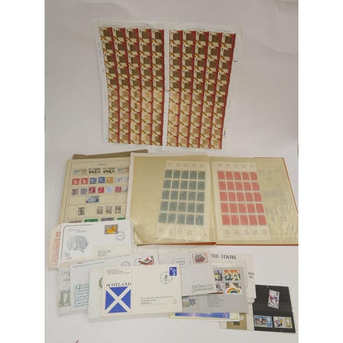 244 - Childhood stamp collection including some first day covers