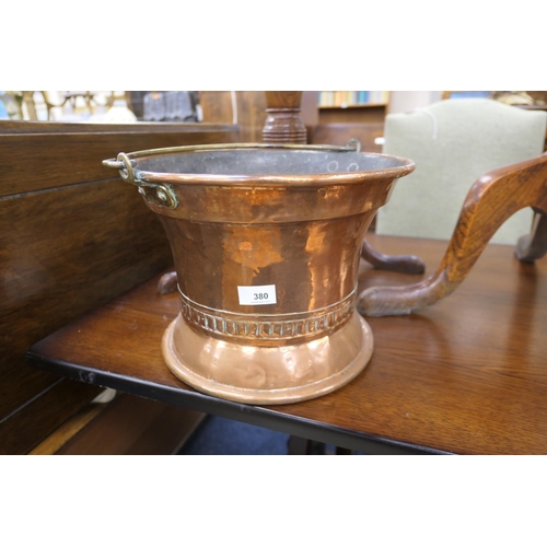 380 - Copper coal scuttle