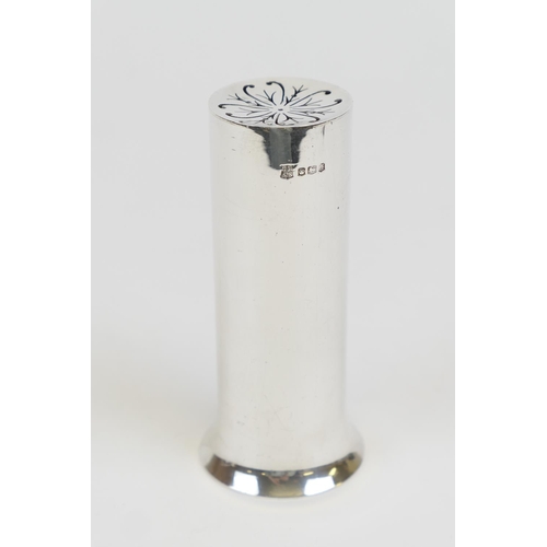 63 - Modern silver sugar caster, by Cooper Brothers, Sheffield 1973, height 13cm, weight approx. 186g