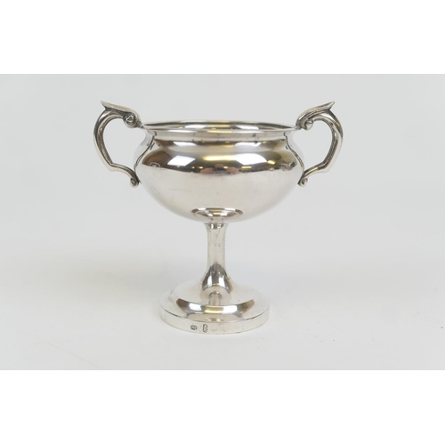 69 - Chinese silver twin handled cup, by Hung Chong & Co. (Canton & Shanghai), circa 1860-1930, plain twi... 