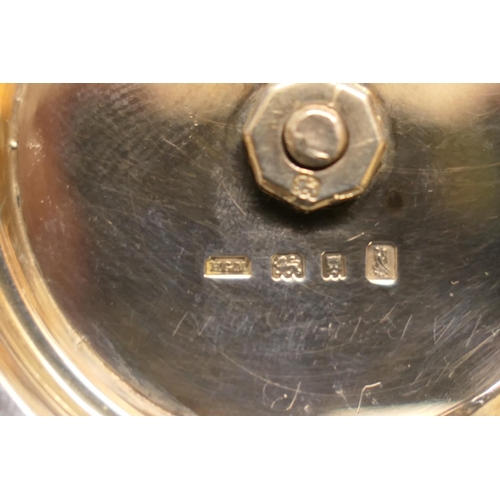 46 - Rare Henry George Murphy, Falcon Studio, mazer bowl and cover, hallmarked London 1933, the turned wo... 