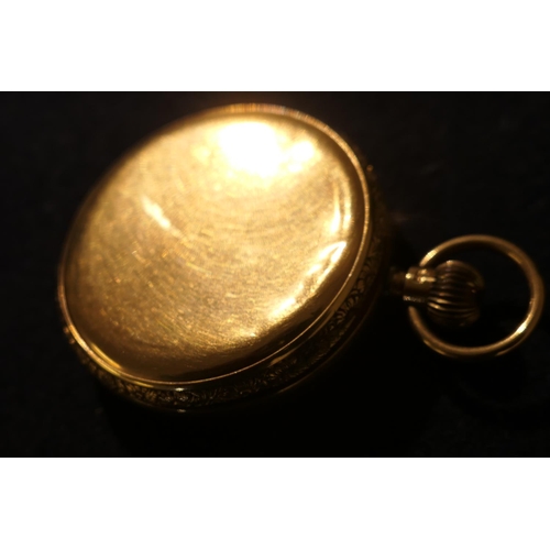 106 - Edwardian 9ct gold open faced pocket watch by Thomas Russell and Sons, Liverpool, hallmarked Chester... 