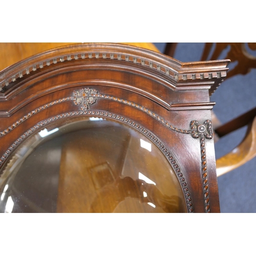 544 - Quality mahogany granddaughter clock by Maple & Co., London, having a 9'' circular silvered dial wit... 