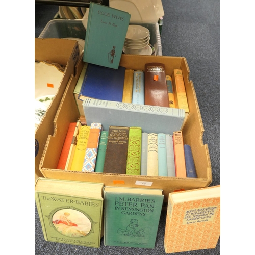 77 - Box of vintage children's books including Charles Kingsley's 'The Water Babies' illustrated by H G T... 