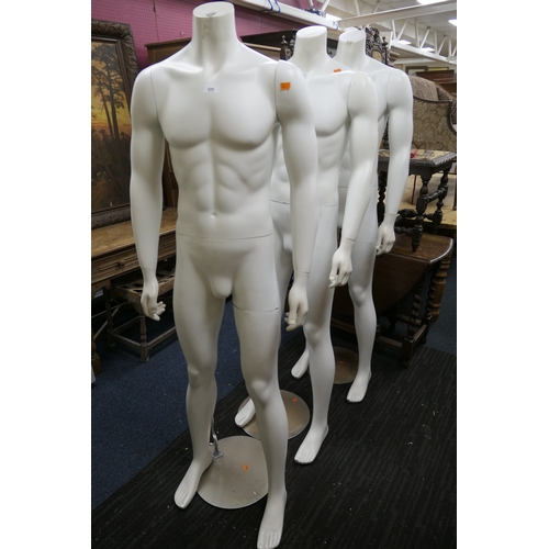 529 - Three male mannequins