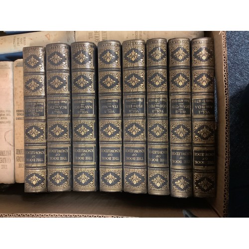 87 - Mixed books including Mrs Beeton's Everyday Cookery, The Book of Knowledge with gilt tooled spines V... 