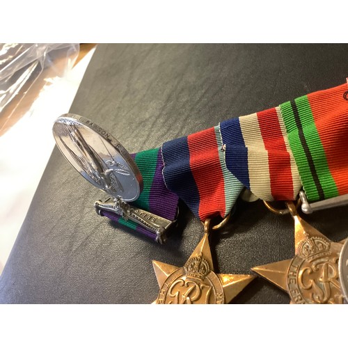 251 - Royal Ulster Rifles Second World War medal group awarded to 7011735. C/Sjt. J.T. Dawson R.U.R. compr... 