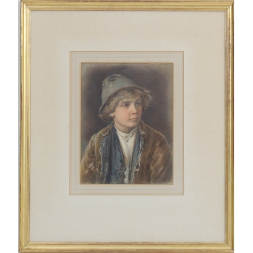 104 - Simonetti (Italian), Pair, Children of Naples, watercolours, signed in pencil, 21cm x 16cm