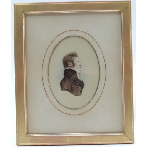 151 - Attributed to Henry Corbould (c. 1770-1840), Portrait miniature of a gentleman, watercolour on paper... 