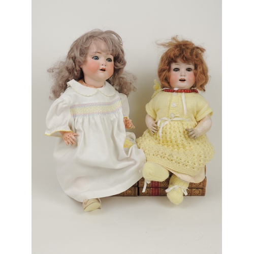 203 - Heubach Koppelsdorf bisque headed doll, mould mark '267.7', sleeping eyes with lashes, composition b... 