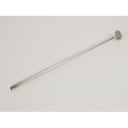 405 - George V silver candle snuffer, Birmingham 1911, 30cm, weight approx. 28g