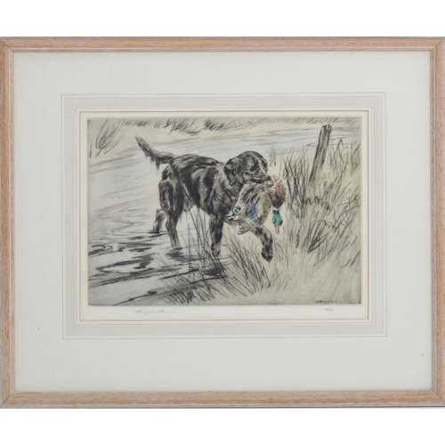 88 - Henry Wilkinson (1920-2011), Four signed limited edition hand coloured  drypoint etchings 'Flushing ... 