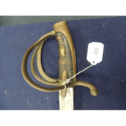 222 - CATALOGUE AMENDMENT: This sword is an Indian made reproduction of a French Cuirassier's sword, curve... 