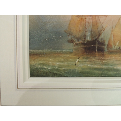 79 - Henry Barlow Carter (1803-67), Pair, Fishing boats off Whitby, watercolours, signed, 13cm x 21cm