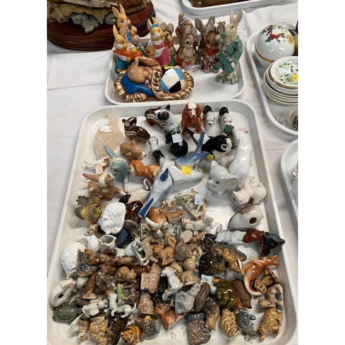 19A - A quantity of miniature animals including Zolny Pecs bird and a selection of Pendelfin figures