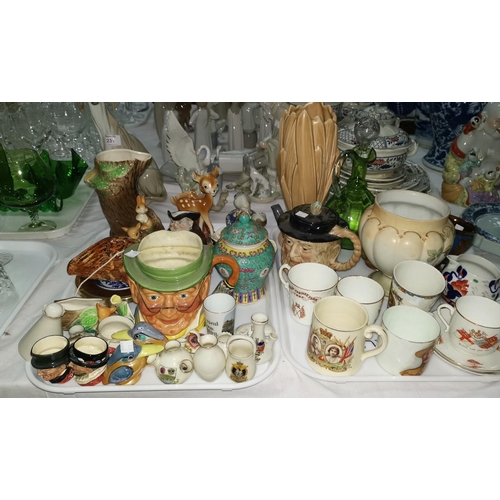 233 - A selection of Hornsea pottery animals; crested and royal commemorative china; etc.