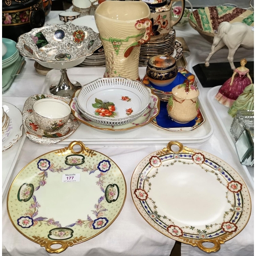 177 - A pair of Rosenthal plates and decorative china