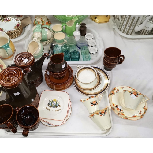 191 - A 1960's Beswick brown glaze coffee set; other part tea sets; etc.