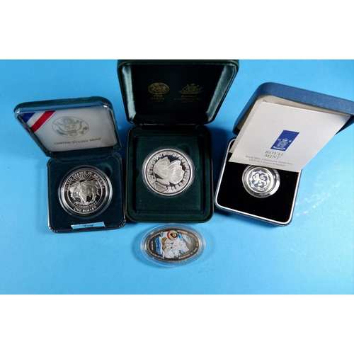 341 - Australia, Sydney Olympics 2000, $5 coin; 3 other presentation coins; a collection of QV and later c... 