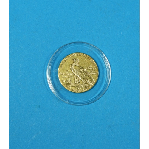 343 - USA:  gold $5 1911