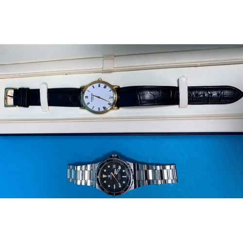 379 - A Tissot PR516 Diver's watch, an Accurist sport chronometer watch, boxed; a Raymond Weil gold plated... 