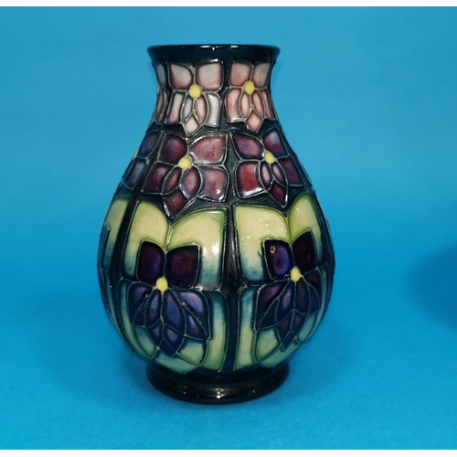 184 - A modern Moorcroft baluster vase decorated in the Secessionist manner, impressed and monogrammed in ... 