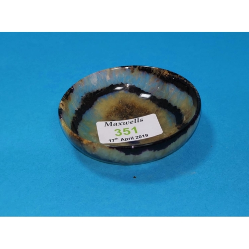 351 - A Blue John circular bowl, diameter 3
