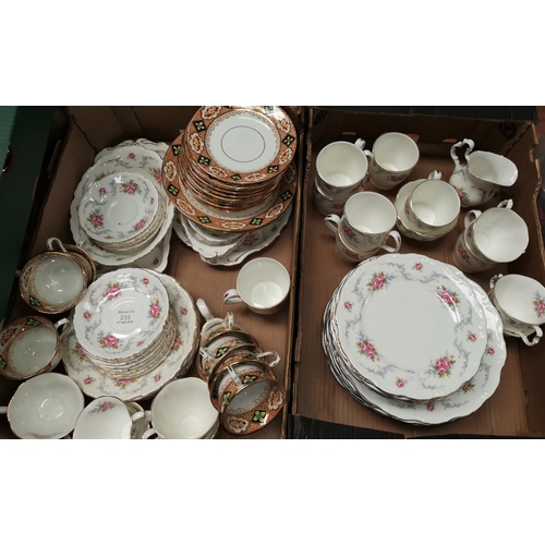 235 - A selection of Royal Albert dinner and teaware, approx 87 pieces; a Royal Albert Japan pattern tease... 
