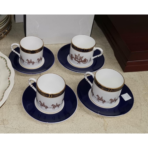 179 - Two Royal Worcester QEII Diamond Jubilee loving cups in original boxes; a Spode millennium plate; 4 ... 