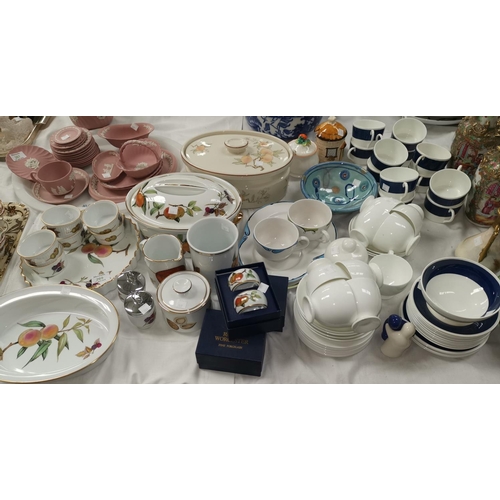 269 - A selection of Royal Worcester Evesham dinnerware; other dinner and teaware