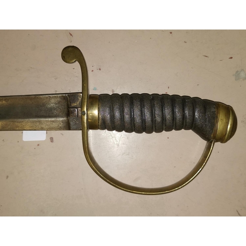 494 - An early 19th century sword/hanger sharkskin grip
