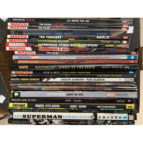399A - A selection of graphic novels from various publishers including Marvel DC etc