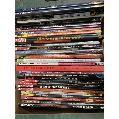 399C - A selection of graphic novels from various publishers including Marvel DC etc