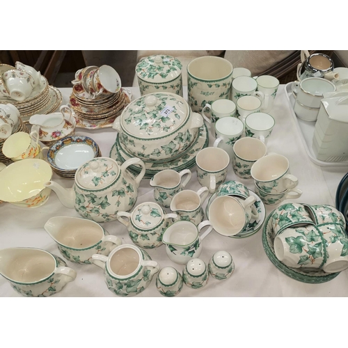 273 - A part dinner and tea service, ivy leaf pattern, 36 pieces approx