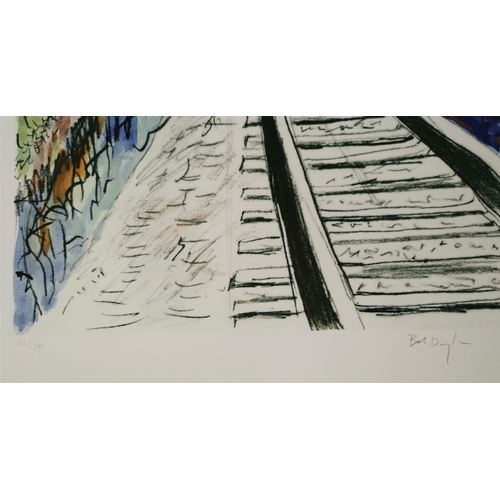 516 - BOB DYLAN (b. 1941 -) 'Train Tracks' Drawn Blank Series 2010, portfolio of four artist signed limite... 